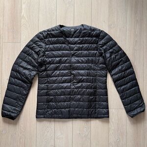Uniqlo Men’s Ultra Light Down Water Repellant Snap Jacket (M) Black Packable